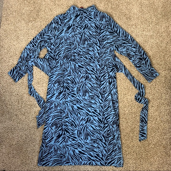 Standards & Practices blue Zebra Fever dress NWT - Picture 13 of 14